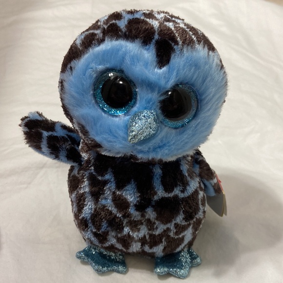 NWT Kid’s Ty Beanie Boos “Twiggy and Yago” Pink and Blue Owls. One size. - Picture 7 of 17